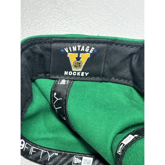 Hartford Whaler New Era Cap Hat Green Snapback Trucker Python Faux Leather Bill - Picture 8 of 8